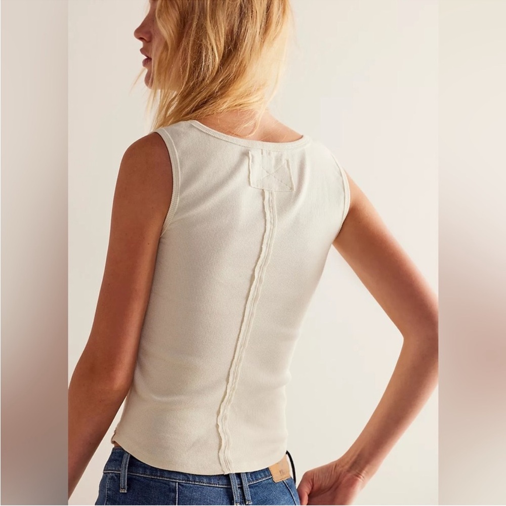 We The Free Cream Hummingbird Tank Top - Picture 2 of 6